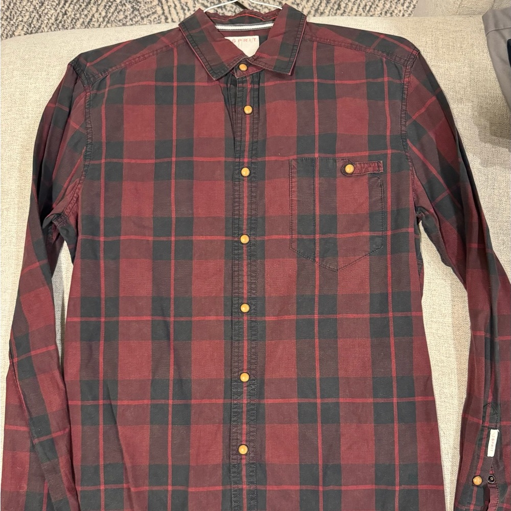 SPRIT Men’s Plaid Button Down